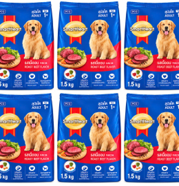 Smartheart Cho Chó Vị Thịt Bò Và Rau Củ 1.5kg