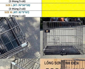?? CHUỒNG VÂN ĐÁ HK CAO CẤP – ĐỦ SIZE CHO MỌI BÉ CƯNG ??